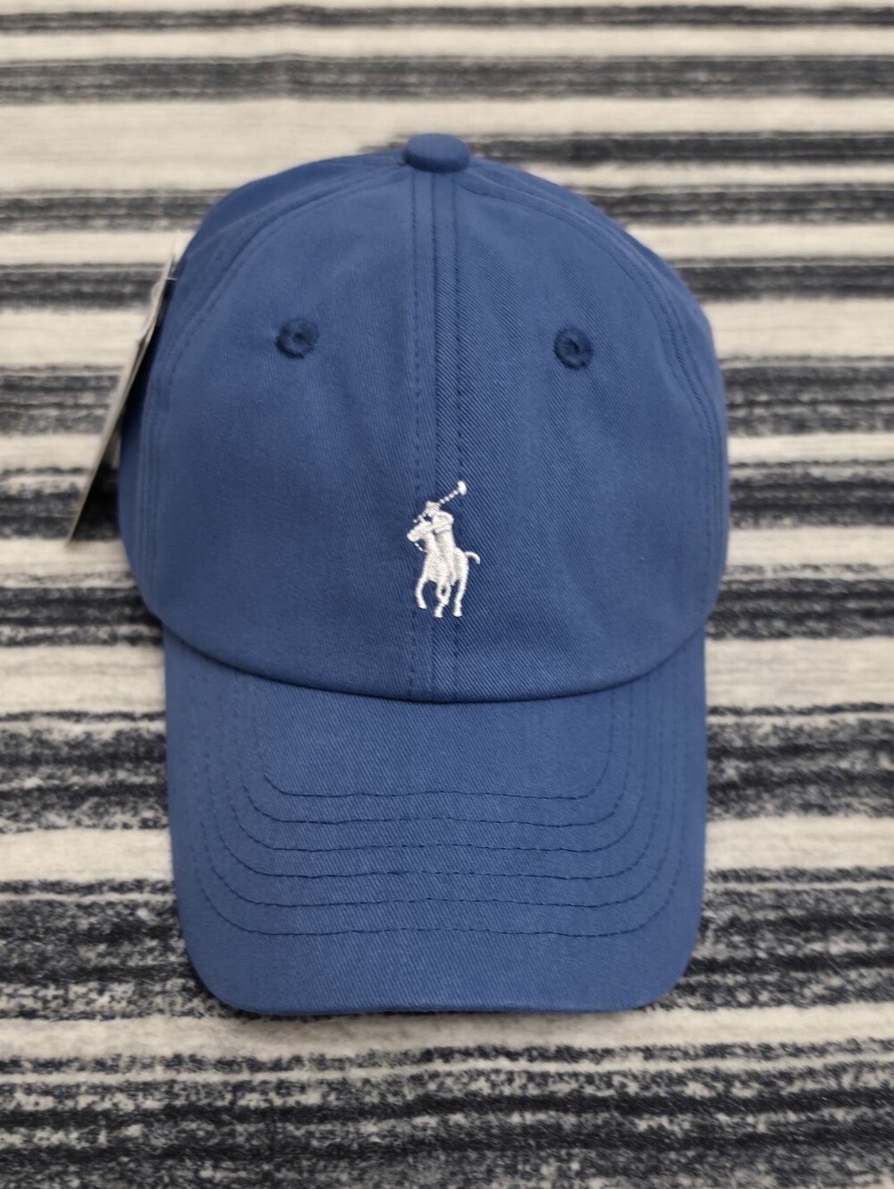 Polo by Ralph Lauren Classic Baseball Hat Blue With White Pony NWT